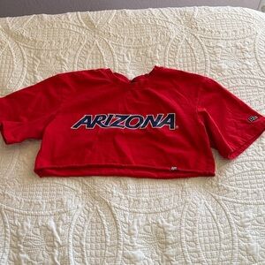 University of Arizona Hype and Vice Red Crop Top